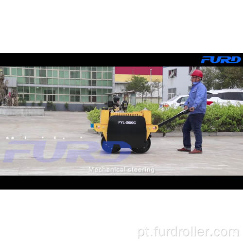 Compactador vibratório do rolo da mão da roda de aço 550KG